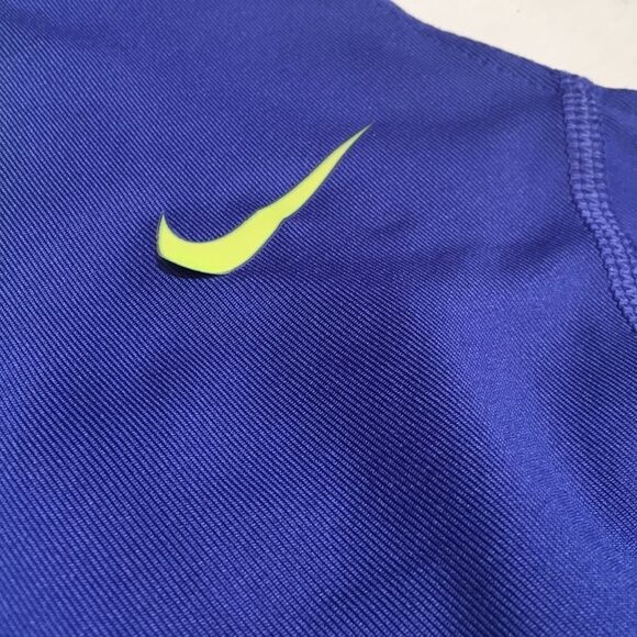 Nike Sleeveless Tank Top - Blue/Yellow - Preowned - Tiny Hole & Slightly Lifted - Picture 9 of 10